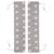 Set de 2 coussins d'assise pour tables de pique-nique enfan tlittle stars Gris - motif étoiles 1 - vertbaudet enfant 