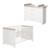 Chambre bébé évolutive 2 pièces - style moderne avec soft-close lucy Blanc cassé / décor luna elm 1 - vertbaudet enfant 