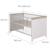 Chambre bébé évolutive 2 pièces - style rustique moderne avec soft-close felicia Blanc cassé / décor luna elm 5 - vertbaudet enfant 