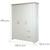 Armoire bébé 3 portes et 2 tiroirs felicia Blanc cassé / décor luna elm 4 - vertbaudet enfant 