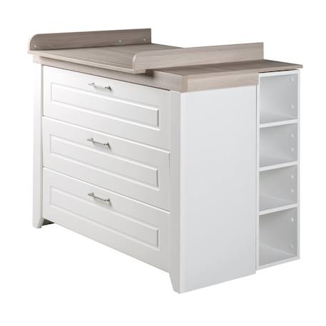 Commode à langer évolutive avec extension à langer amovible felicia 3 tiroirs 4 - vertbaudet enfant 