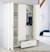 Armoire bébé 3 portes à fermeture douce lucy Blanc cassé / décor luna elm 2 - vertbaudet enfant 