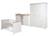 Chambre bébé évolutive complète - style rustique moderne avec soft-close felicia Blanc cassé / décor luna elm 1 - vertbaudet enfant 