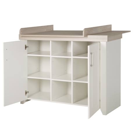 Commode à langer évolutive avec extension à langer amovible felicia 2 portes 5 - vertbaudet enfant 