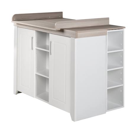 Commode à langer évolutive avec extension à langer amovible felicia 2 portes 6 - vertbaudet enfant 