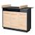 Commode à langer évolutive 3 portes et compartiments ouverts lenn Anthracite / chêne artisan 1 - vertbaudet enfant 