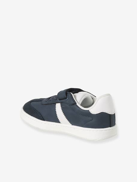 Baskets enfant garçon synthétique à scratchs et lacets élastiqués marine 2 - vertbaudet enfant 