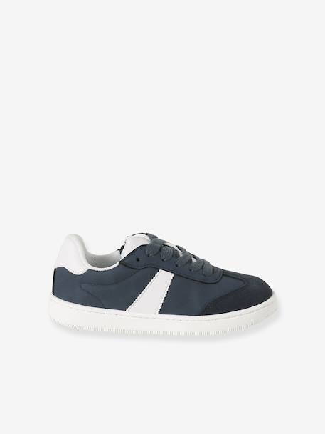 Baskets enfant garçon synthétique zippées et lacets élastiqués marine 5 - vertbaudet enfant 