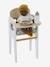 Chaise haute pour poupon en bois FSC® blanc+bois 1 - vertbaudet enfant 