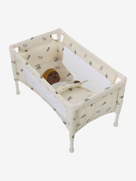 Lit Parapluie pour Poupon RETRO FLOWER écru 3 - vertbaudet enfant 