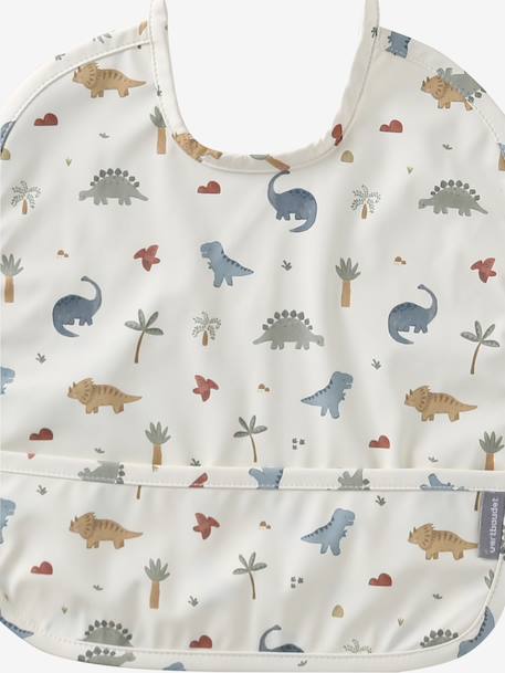 Bavoir rond plastifié Minisaurus+Oies 2 - vertbaudet enfant 