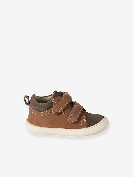 Chaussures premiers pas bébé velcro beige+bleu+bleu électrique+chocolat+lot beige+lot marron+lot vert+marron+ocre+vert+vert sauge 35 - vertbaudet enfant 