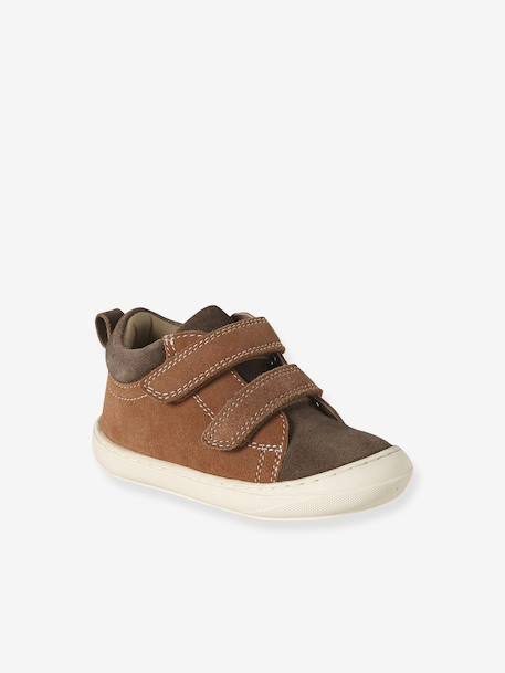 Chaussures premiers pas bébé velcro beige+bleu+bleu électrique+chocolat+lot beige+lot marron+lot vert+marron+ocre+vert+vert sauge 30 - vertbaudet enfant 