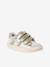 Baskets enfant fille cuir à scratchs blanc imprimé+écru+lot blanc 6 - vertbaudet enfant 