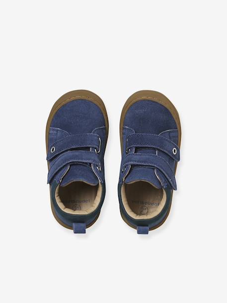 Chaussures premiers pas bébé velcro beige+bleu+bleu électrique+chocolat+lot beige+lot marron+lot vert+marron+ocre+vert+vert sauge 10 - vertbaudet enfant 