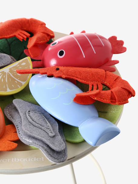 Plateau fruits de mer en bois FSC® bleu 3 - vertbaudet enfant 