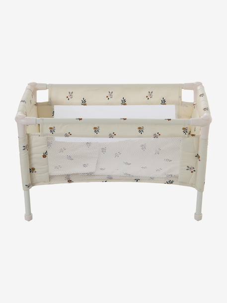Lit Parapluie pour Poupon RETRO FLOWER écru 7 - vertbaudet enfant 