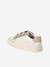 Baskets enfant fille cuir à scratchs blanc imprimé+écru+lot blanc 7 - vertbaudet enfant 