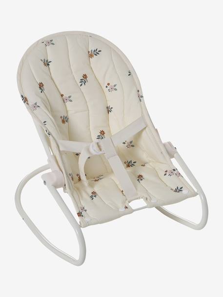 Transat en métal pour poupon RETRO FLOWER écru 4 - vertbaudet enfant 
