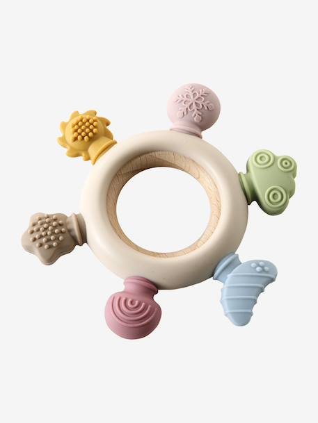 Anneau de dentition sensoriel en bois FSC® bois 2 - vertbaudet enfant 