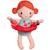 Poupée de bain axelle Bleu, jaune, saumon+Marron, rose+Orange, rouge, vert d'eau 11 - vertbaudet enfant 
