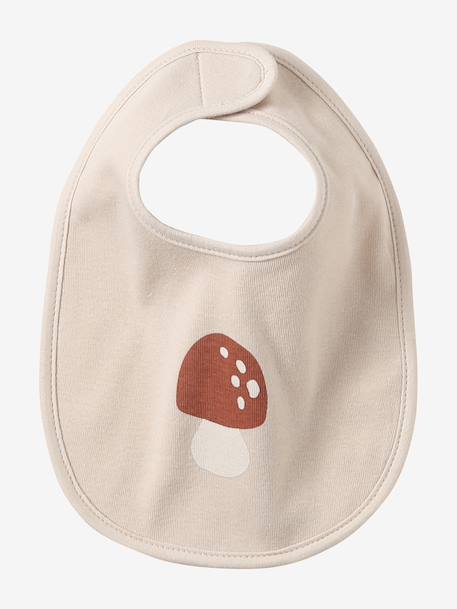 Lot 7 bavoirs naissance en coton bio* Hérisson+Hérissons+Oies+Tanzanie+vert d'eau 14 - vertbaudet enfant 