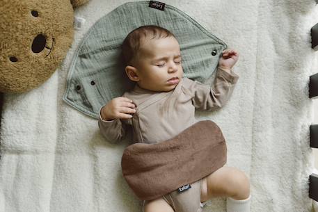 Bouillotte sèche déhoussable aux graines de lin - coffee Marron 5 - vertbaudet enfant 