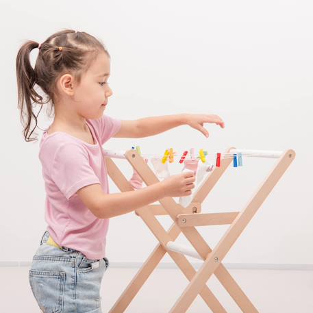 Étendoir à linge en bois Beige 5 - vertbaudet enfant 