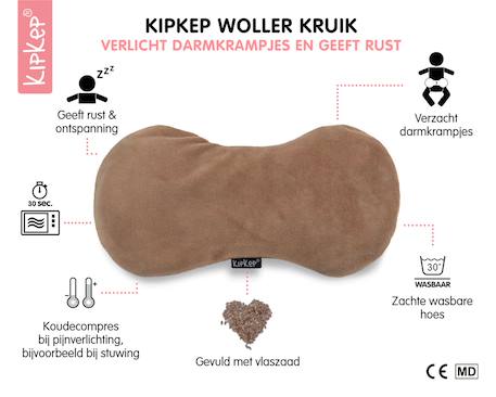 Bouillotte sèche déhoussable aux graines de lin - coffee Marron 3 - vertbaudet enfant 