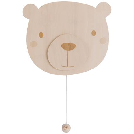 Applique murale en bois wonder ours Marron 1 - vertbaudet enfant 
