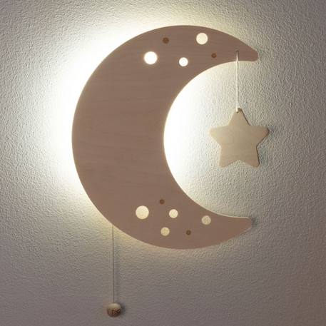 Applique murale lune wonder Beige lune 4 - vertbaudet enfant 
