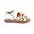 Sandales bébé mo cloflore Blanc+Or clair 2 - vertbaudet enfant 