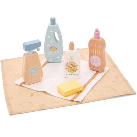 Set de produits ménagers en bois Beige 3 - vertbaudet enfant 