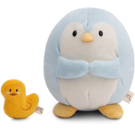 Peluche pingouin waddle 27 cm Bleu 3 - vertbaudet enfant 