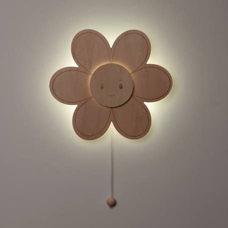 Applique murale en bois wonder fleur Marron 2 - vertbaudet enfant 