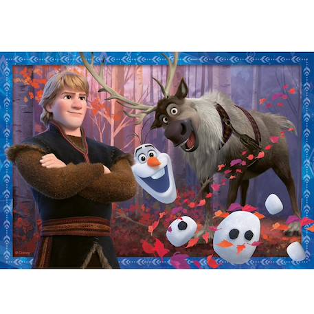 Puzzle disney la reine des neiges 2x24 pcs Bleu 3 - vertbaudet enfant 