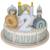 Gâteau d'anniversaire rose Multicolore 1 - vertbaudet enfant 