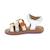 Sandales bébé mo cloflore Blanc+Or clair 4 - vertbaudet enfant 