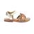 Sandales enfant caweave Or clair multi 2 - vertbaudet enfant 