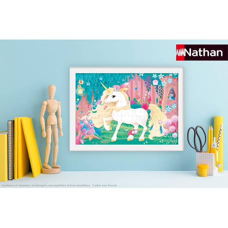 Puzzle jolie licorne 45 pcs Rose 2 - vertbaudet enfant 