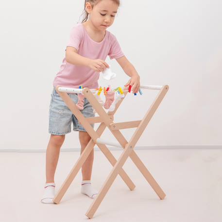 Étendoir à linge en bois Beige 6 - vertbaudet enfant 