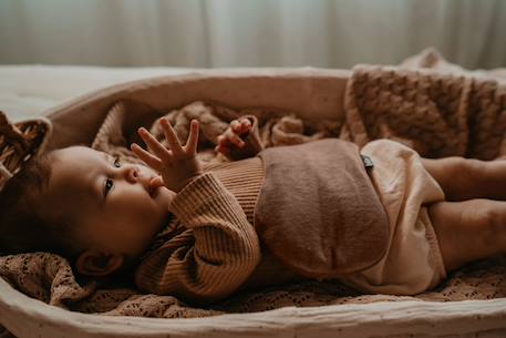 Bouillotte sèche déhoussable aux graines de lin - coffee Marron 2 - vertbaudet enfant 
