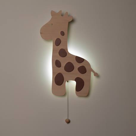 Applique murale en bois wonder girafe Marron 2 - vertbaudet enfant 