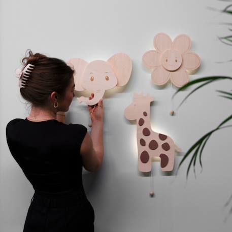 Applique murale en bois wonder fleur Marron 5 - vertbaudet enfant 