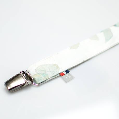 Attache tétine  en coton eucalyptus Eucalyptus, vert, gris 3 - vertbaudet enfant 