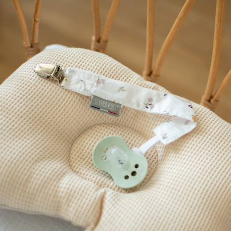 Attache tétine  en coton sidonia Sidonia, beige, écru, blanc 2 - vertbaudet enfant 
