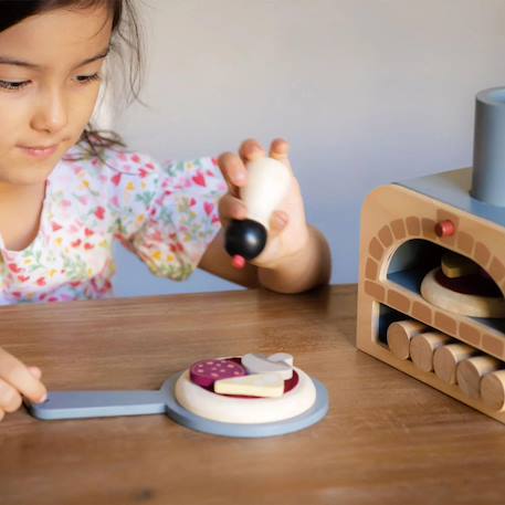 Four à pizza en bois Beige, rouge, rose 6 - vertbaudet enfant 