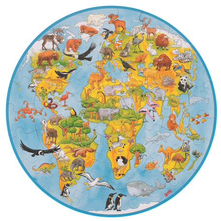 Puzzle xxl le monde Bleu 2 - vertbaudet enfant 