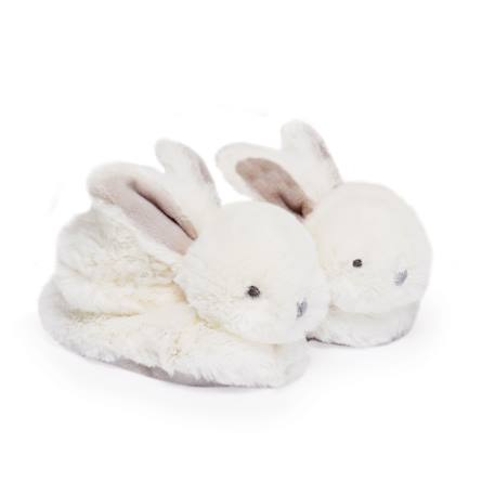 Chaussons lapin bonbon taupe 0-6 mois Beige 2 - vertbaudet enfant 