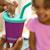 Gobelet en inox 296 ml avec couvercle à paille Bleu+Multi-coloured+Violet 9 - vertbaudet enfant 